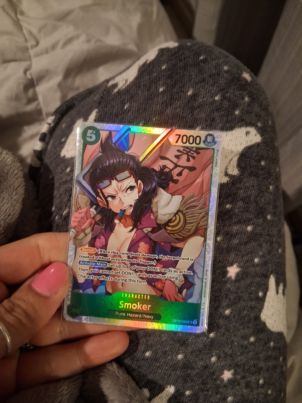 Onepiece Trading Card Smoker - Pink, Purple, Blue, Gold Holographic